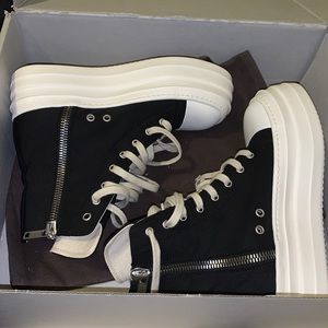 Rick Owens  double bumper platform sneaker